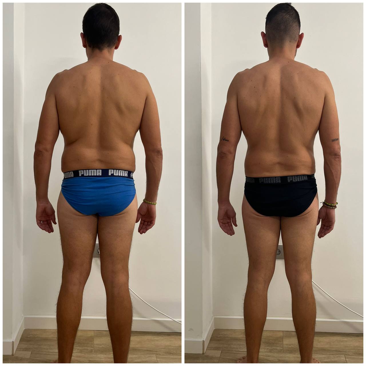 Transformación antes y después