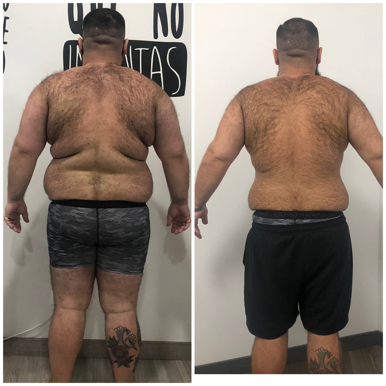 Transformación antes y después